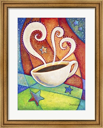 Framed Five Star Coffee Print