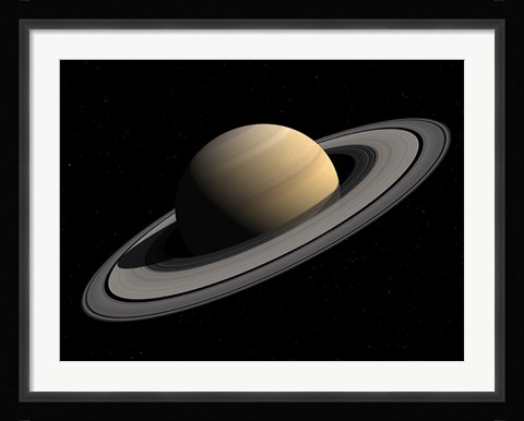 Framed Artist's concept of Saturn Print