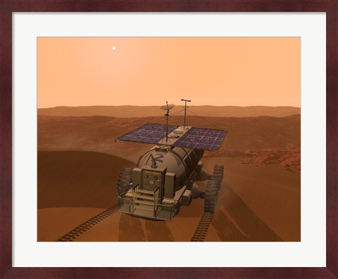 Framed Artist&#39;s Concept of a Martian Rover Print