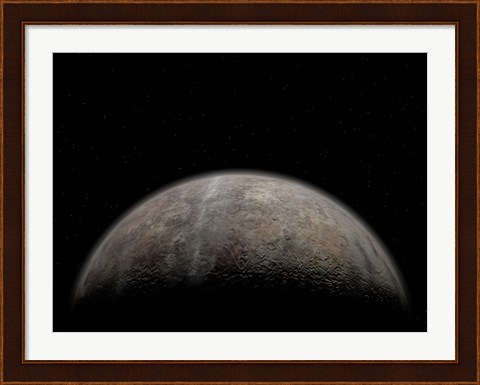 Framed Artist&#39;s concept of Pluto Print