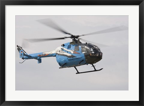Framed Bolkow Bo-105 Liaison Helicopter of the German Army Print