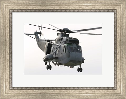 Framed SH-3D Sea King Helicopter of the Spanish Navy Print