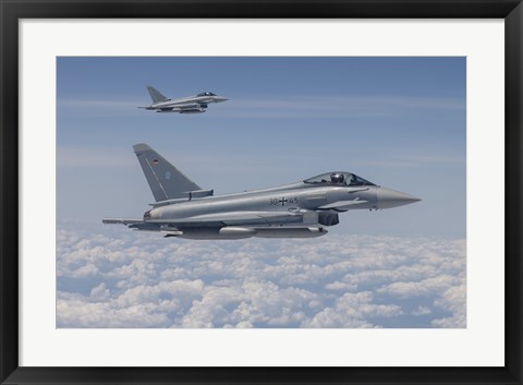 Framed German Eurofighter Typhoon Jets Print