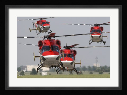 Framed Indian Air Force Dhruv Helicopters Print