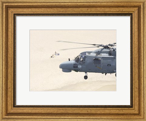 Framed Sea Lynx Helicopter Print