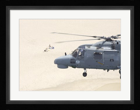Framed Sea Lynx Helicopter Print