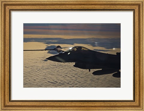 Framed Eurofighter Typhoon of the German Air Force refueling Print