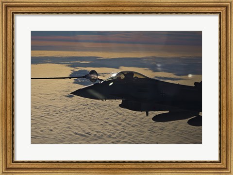 Framed Eurofighter Typhoon of the German Air Force refueling Print