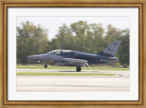 Framed Czech Air Force Aero L-159 ALCA taking off Print