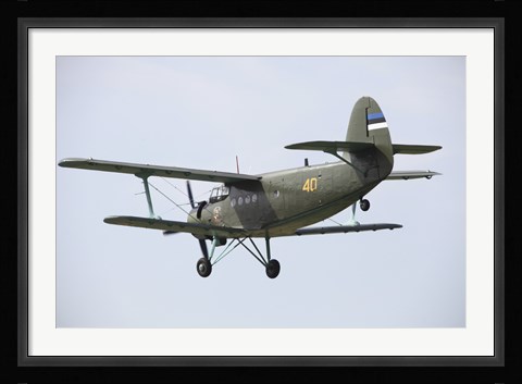 Framed Antonov An-2 of the Estonian Air Force Print