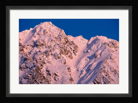 Framed Three Guardsmen Mountain, British Columbia, Canada Print