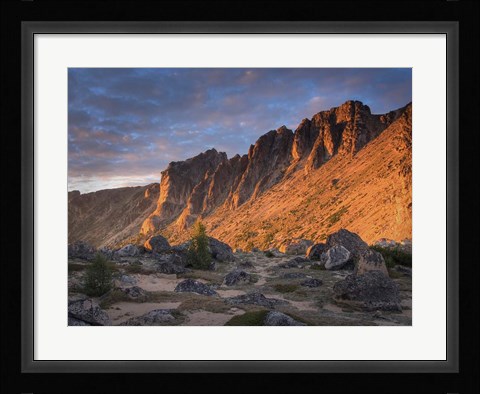 Framed British Columbia, Mt Grimface, Cathedral Park Print