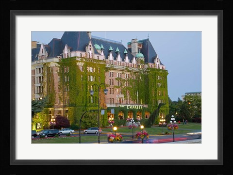 Framed Empress Hotel, Victoria, British Columbia Print