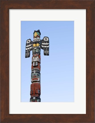 Framed Totem Pole, Royal BC Museum, Victoria British Columbia Print