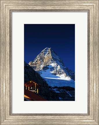 Framed Canada, British Columbia Mount Assiniboine peak Print