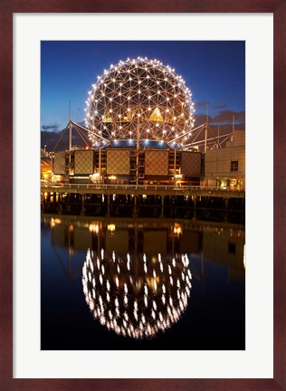 Framed Science World, False Creek, Vancouver, British Columbia Print