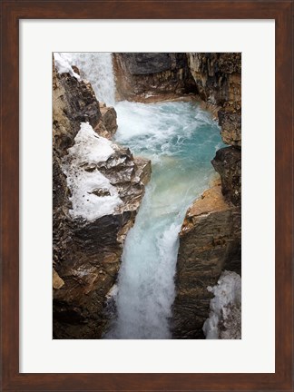 Framed Waterfall, Tokumm Creek, Marble Canyon, British Columbia Print