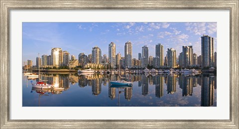 Framed City Skyline, False Creek, Vancouver, British Columbia Print