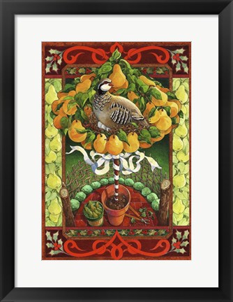 Framed Partridge in a Pear Tree Print