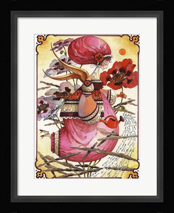 Framed Rain Angel Print