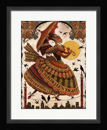 Framed Working Her Red Pumps Print