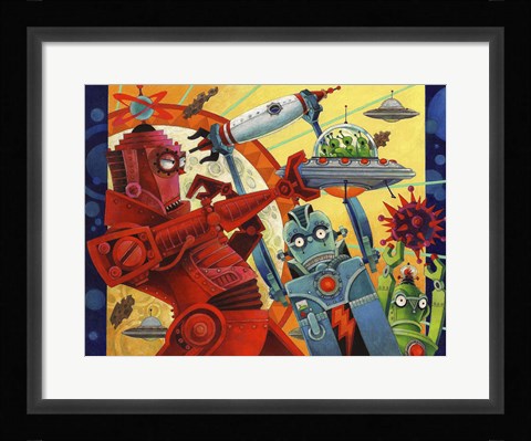 Framed Robotic Uprising Print