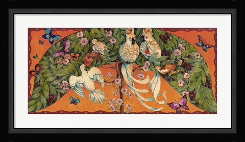 Framed Bird Valentine Print