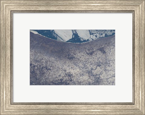 Framed Satellite View of South Bend, Indiana Print