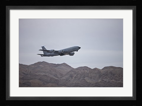 Framed KC-135 Stratotanker Takes off from Nellis Air Force Base, Nevada Print