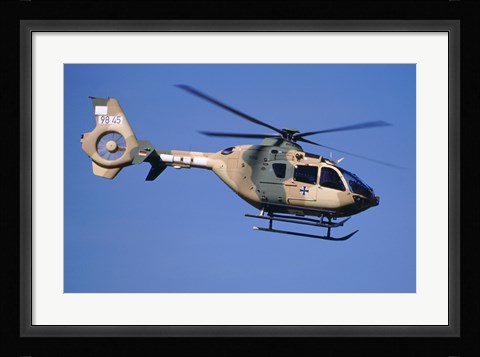 Framed Eurocopter EC-635 helicopter Print