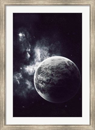Framed Artist&#39;s Concept of a Windy Planet with a Thick Atmosphere Print