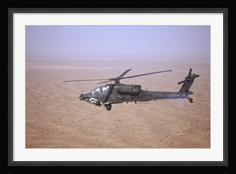 Framed AH-64D Apache Longbow Print