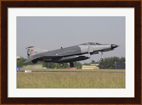 Framed Turkish F-4E Phantom takes off from Lechfeld Airfield, Germany Print