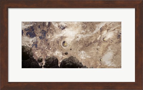 Framed Asteroids Heading Toward Earth During Armageddon Day Print