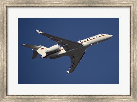 Framed Bombardier Global 5000 VIP Jet of the German Air Force Print
