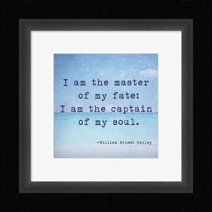 Framed Invictus Quote Print