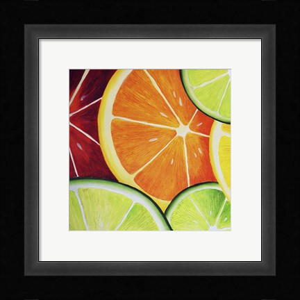 Framed Sliced Orange Print