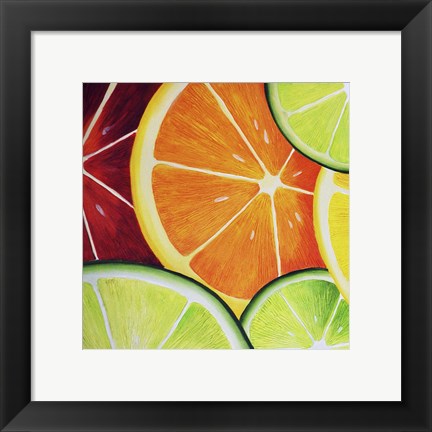 Framed Sliced Orange Print