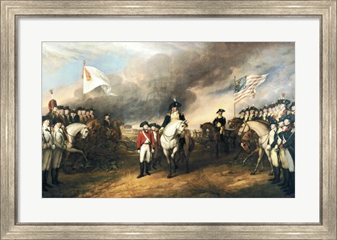 Framed Surrender of Lord Cornwallis Print