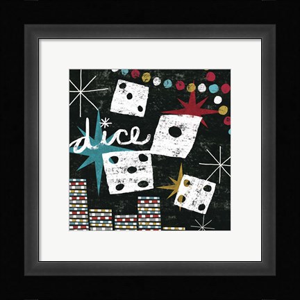 Framed Vegas - Dice Print
