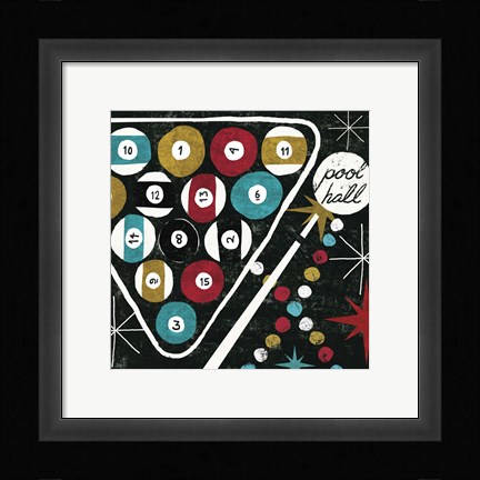 Framed Vegas - Pool Hall Print