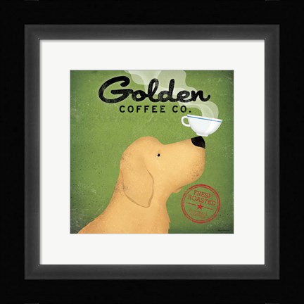 Framed Golden Dog Coffee Co. Print