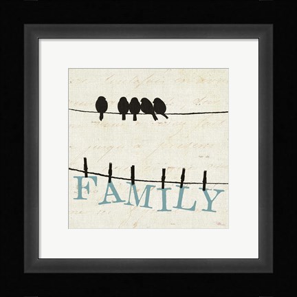 Framed Bird Talk III Print