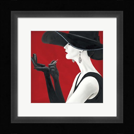 Framed Haute Chapeau Rouge II Print