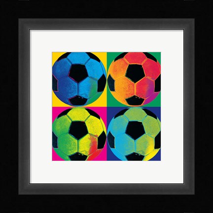 Framed Ball Four-Soccer Print