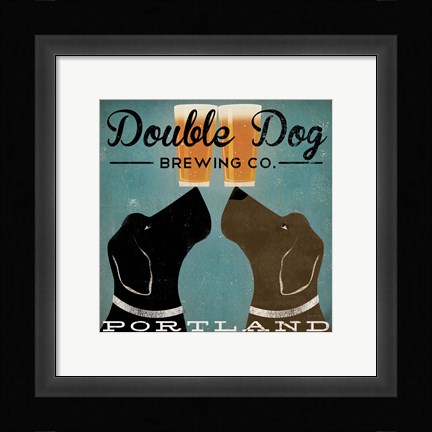 Framed Double Dog Brewing Co. Print