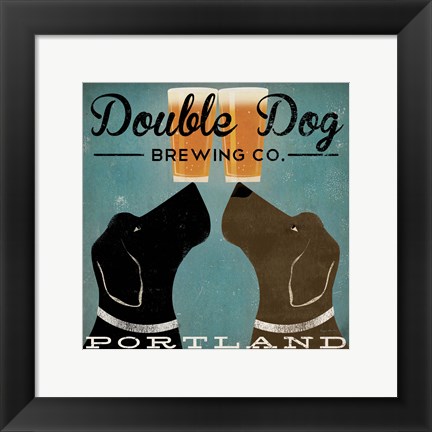 Framed Double Dog Brewing Co. Print