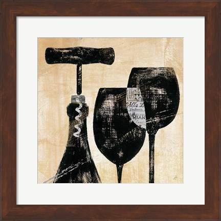 Framed Wine Selection II Print