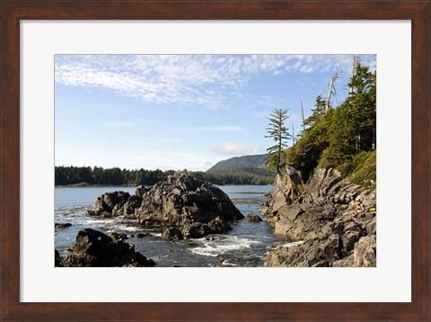 Framed Outcrop, Hot Springs Cove, Vancouver Island, British Columbia Print