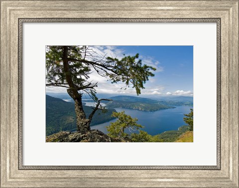 Framed Strait of Georgia, Salt Spring Isl, British Columbia Print